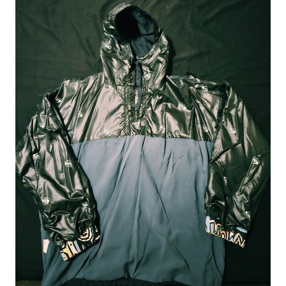 Vintage 80s 90s Quiksilver Surf Skate Jacket with Graphic Sleeves RaD & RaRE - Picture 13 of 13